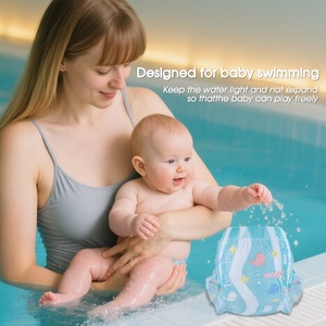 Couches de bain jetables personnalisées en vrac Couches de bain OEM étanches pour bébés Couches de bain personnalisables - Product Image 1