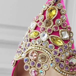 Nuevo Estilo 2025 Zapatos de Tacón Alto de Lujo con Pedrería para Mujer, Zapatos de Moda para Boda - Product Image 2