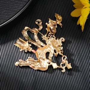 Nuevo Broche de <span class=keywords><strong>Calabaza</strong></span> Vintage de Alta Gama para Mujer, Joyería de Corsage de Bruja de Halloween - Product Image 5