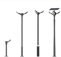 Lampes solaires tout-en-un 30w 50W 120w 200w 300w pour éclairage de Villa 2 Types lampes de jardin à énergie solaire à haute efficacité