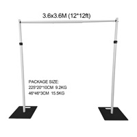 Uschool - Fabricante de Fondos Retráctiles Portátiles Rectangulares de Aleación de Aluminio, Estilo Clásico, Ecológicos y Duraderos para Eventos