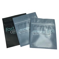 Sacs personnalisés transparents pour aligneurs dentaires, sacs en plastique à fermeture éclair trois côtés, sacs en aluminium avec fenêtre transparente d'un côté