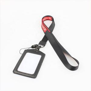 Lanière de cou personnalisée en polyester écologique avec porte-badge, impression sérigraphique et numérique, vente en gros - Product Image 5