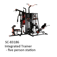 Appareil de musculation commercial FED pour abdominaux, machine multifonctionnelle pour exercices de poitrine, entraîneur intégré, station multifonctionnelle