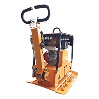 Compacteur de sol à plaque motorisé APCOM homologué CE, 125 kg, diesel, portable, pour allées et compactage de terre