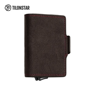 TILONSTAR TVC200DA New Product Credit Cardholder Double Aluminum Business <b>Card</b> <b>Holders</b> Case Leather <b>Wallet</b> - Product Image 4