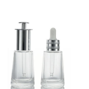 Botella de Vidrio Transparente con Gotero de 30 ml, 40 ml, 60 ml, para Suero, Aceite Esencial, Pipeta, Envase Cosmético Único con Tapa de Rosca y Serigrafía - Product Image 4