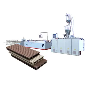 Tongjia JG-MSX PP PE WPC Wood Plastic Profile extruder Machine for outdoor construction