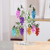 Figurine en cristal en forme d'arbre de vigne, taille compacte, ornement de bonsaï en cristal, décoration de bureau