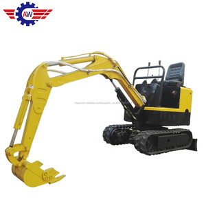 Mini 1,5 toneladas excavadoras pequeñas cavando excavadora con pista de goma del tren de aterrizaje para la venta - Product Image 2