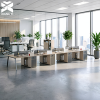 Bureau modulaire sur mesure en gros, fabricant de bureaux modulaires, poste de travail en espace ouvert avec cloison, table de bureau