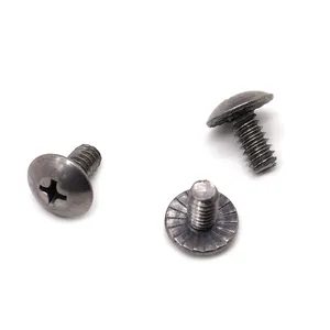 Fastener manufacturer customized service use for vehicles and machines cross groove round head flange screw small screw