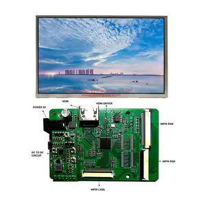 10.1インチLCDスクリーン解像度1280*800、PCBブレイクアウトボードとLVDSインターフェイス付き