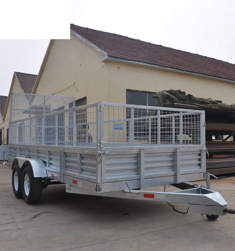 CE Zertifizierung 3000kgs Doppel Achse Bauernhof Box Anhänger Dump Trailer