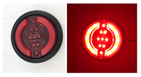 Led camion feux arrière rond a mené des lumières pour lit de camion
