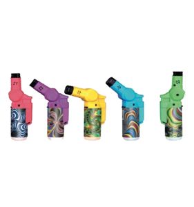 New Arrival Movable Head in Display Box Windproof Fast Shipping Gas <b>Refillable</b> Slant Torch Lighter for Outdoor Camping Daily Use - Product Image 1