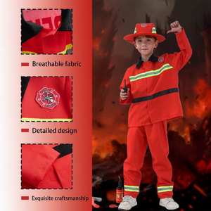 <span class=keywords><strong>Traje</strong></span> <span class=keywords><strong>de</strong></span> vestir <span class=keywords><strong>de</strong></span> <span class=keywords><strong>bombero</strong></span> rojo con sombrero y equipo para niños y niñas <span class=keywords><strong>de</strong></span> 3 a 10 años Conjunto <span class=keywords><strong>de</strong></span> disfraz <span class=keywords><strong>de</strong></span> <span class=keywords><strong>bombero</strong></span> para niños - Product Image 2