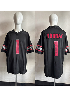 Maillots de football américain à manches courtes personnalisés avec nom et numéro de l'équipe d'Arizona, imprimés, 100% polyester, respirants et à séchage rapide - Product Image 4