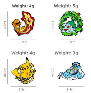 Broche en émail YINI <span class=keywords><strong>Pokémon</strong></span> Pikachu Eevee Starter Designer, broche de revers, broche en métal à thème Anime, idéale pour la remise des diplômes - Product Image 2