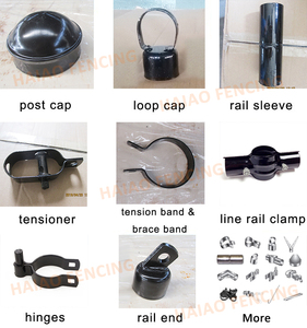 Braccio di supporto singolo <span class=keywords><strong>per</strong></span> recinzione a rete metallica, Fascia di tensione, Cappuccio <span class=keywords><strong>per</strong></span> palo, Accessori e ricambi <span class=keywords><strong>per</strong></span> <span class=keywords><strong>recinzioni</strong></span> a rete metallica - Product Image 3