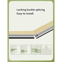 Imiter les carreaux de céramique Spc Floor Click Panneaux muraux à grille sculptée 5mm 6mm Click Spc Vinyl Flooring for Building