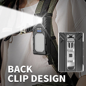 Đèn pin <span class=keywords><strong>LED</strong></span> di động có thể sạc lại, xoay 180 độ, gắn nam châm, chống nước IP44, 7 chế độ, đèn ngoài trời bền lâu - Product Image 2