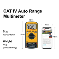 Multimeter Digital Profesional OEM VA40 CAT IV True RMS Auto Range LCD DC AC 1000V Pengukur Tegangan Arus NCV dengan MAX MIN
