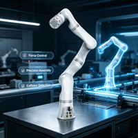 Fabricant de bras robotiques ultra-légers, solutions de cobots à petite charge utile 705