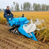 Mini Moissonneuse-batteuse à haute productivité pour céréales, riz et blé, Mini Moissonneuses de riz et de haricots