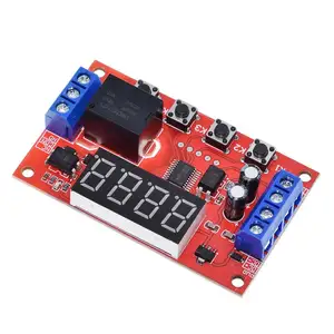 Dc 5V 12V 24V 10A Verstelbare Tijdrelais Module 32 Modes Led Digitale Timming Trigger Timer schakelaar Pulse Cyclus