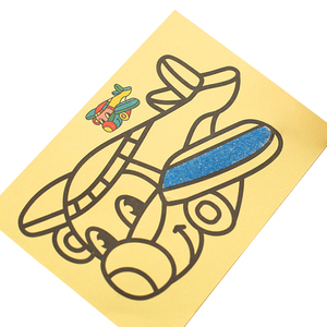 Cartoon card craft kit di gioco fai da te colorazione <span class=keywords><strong>pittura</strong></span> a <span class=keywords><strong>sabbia</strong></span> per bambini - Product Image 1