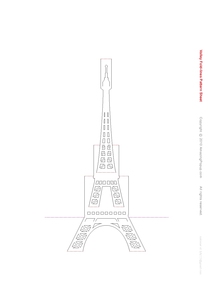 Set di Giocattoli per Disegno 3D <span class=keywords><strong>Torre</strong></span> <span class=keywords><strong>Eiffel</strong></span> Fatto a Mano Sapling, per Età 5-7 Anni, Materiale Corrugato a Singolo Strato, Carta di Alta Qualità - Product Image 6