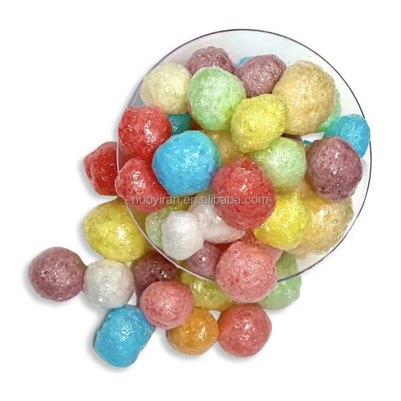 Fournisseur de bonbons gummy en gros bonbons gummy colorés sphériques personnalisés bonbons gummy lyophilisés