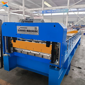 Machine de formage de tuiles de toit en acier trapézoïdal automatique certifiée CE Xinnuo, largeur d'alimentation 1200 mm, moteur de boîte de vitesses 380V - Product Image 1