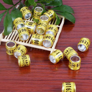 Gouden Aangepaste Patroon Duivenpoot Ring Dragen Plastic Gereedschap Locatiefunctie Vogels Training Tools Ringen - Product Image 4