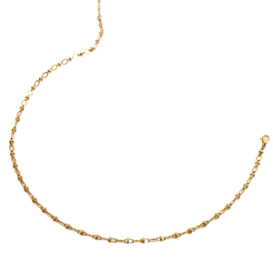 Collar de Cadena de Cuerda de Acero Inoxidable Chapado en Oro Geométrico Personalizado al por Mayor para Fabricación de Joyería Unisex de Moda - Product Image 3
