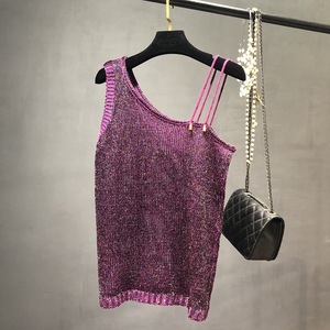Top <span class=keywords><strong>de</strong></span> mujer <span class=keywords><strong>de</strong></span> punto con lentejuelas y espalda descubierta con <span class=keywords><strong>tirantes</strong></span> - Product Image 3