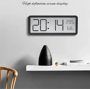 Reida <span class=keywords><strong>LCD</strong></span> Screen Relógio De Parede Digital Tempo Temperatura Umidade <span class=keywords><strong>Display</strong></span> Relógio Eletrônico Pendurado Desktop Relógio Digital - Product Image 4