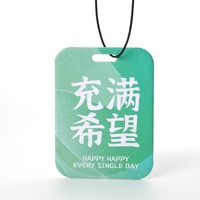 Profumatore per Auto di Design Premium con Citazioni Positive Stampate su Carta Colorata per Decorazione Interna Auto e Promozione Aziendale