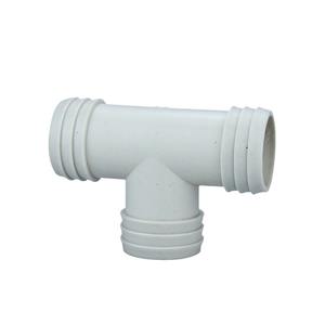 Adaptateur en plastique en T pour évacuation d'eau pour lavabos, éviers à serpillière, éviers à linge, éviers de machine à laver ; Fonction d'évacuation des déchets - Product Image 1