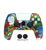 Data Frog pour PS5, coque de protection en silicone antidérapante, accessoires pour manette de jeu Playstation 5, protection de la manette