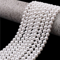 Usine En Gros En Vrac 6mm Petite Perle De Verre Blanc Perles En Vrac Brins pour La Fabrication De Bijoux À La Main DIY Bracelet Collier Sac