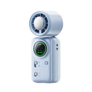 Ventilateur portable à refroidissement semi-conducteur 2026, 100 vitesses, écran LED, 4000 mAh, rechargeable, mini-ventilateur USB pour <span class=keywords><strong>voyage</strong></span> - Product Image 1