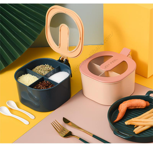 Juego de Cajas de Especias de Cocina Multiusos de Plástico Ecológico al por Mayor con Cuchara y Caja de Almacenamiento para Camping - Product Image 4