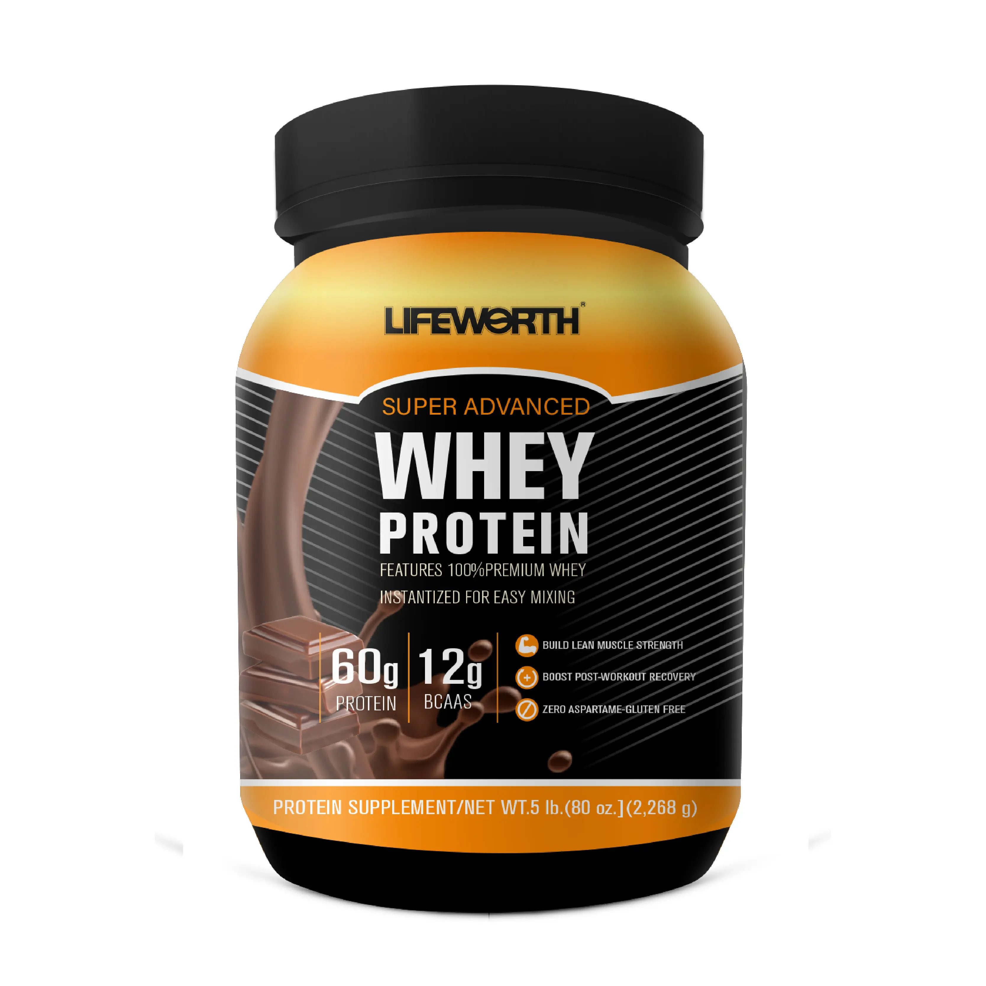 Lifeworth wholesale vanilla flavor whey protein concentrate isolate whey peptides