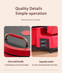 Platos y Sartenes Eléctricos para Hacer Panqueques, Sartén Eléctrica para Pizza de Doble Cara con Revestimiento Antiadherente para Uso en Interiores - Product Image 6