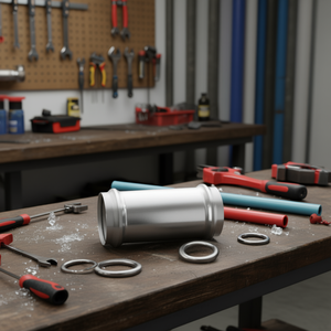 Raccord de tuyau avec 2 joints toriques diamètre 30 mm pour tuyaux de plomberie - Product Image 2