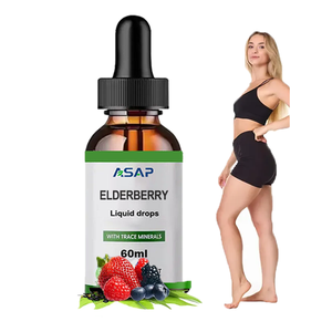 Gotas Líquidas de Saúco OEM, Suplemento Alimenticio con Vitaminas, Saúco Negro Orgánico, Líquido Oral, Botella de 60 ml - Product Image 1