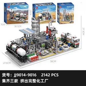Set de Construcción MOC de Complejo Industrial - Planta Química y Centro de <span class=keywords><strong>Reserva</strong></span> de Gas, Modelo de Ingeniería Modular con Vista a la Calle para Coleccionistas Adultos - Product Image 3