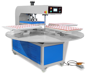 Nhà Máy bán hàng trực tiếp áp lực cao thủy lực tự động quay bốn trạm Máy ép nhiệt với máy in - Product Image 1